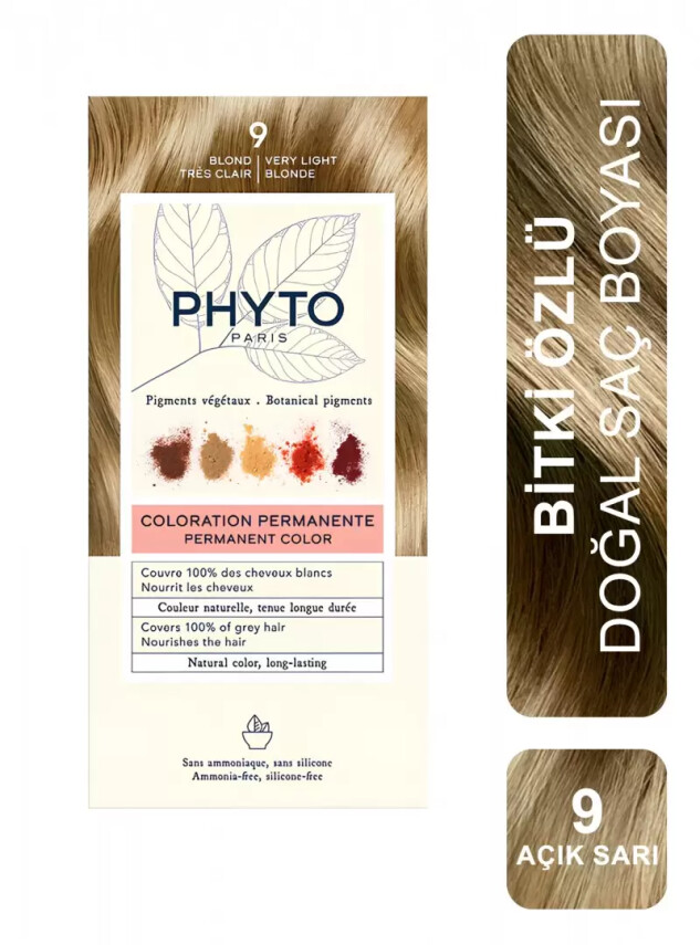 Phyto Color Bitkisel Saç Boyası 9 - Açık Sarı - Phyto