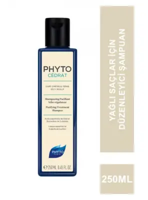 Phyto Phytocedrat Şampuan 250 ml - Yağlı Saçlar için Sebum Düzenleyici Şampuan - Phyto