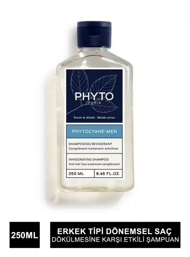 Phyto Phytocyane Erkek Tipi Dökülme Giderici Şampuan 250ml - 1