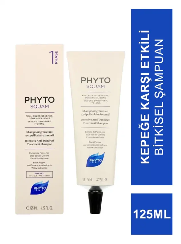 Phyto Phytosquam Intense 125ml Kepeğe Karşı Etkili Yoğun Düzenleyici Şampuanı - 1