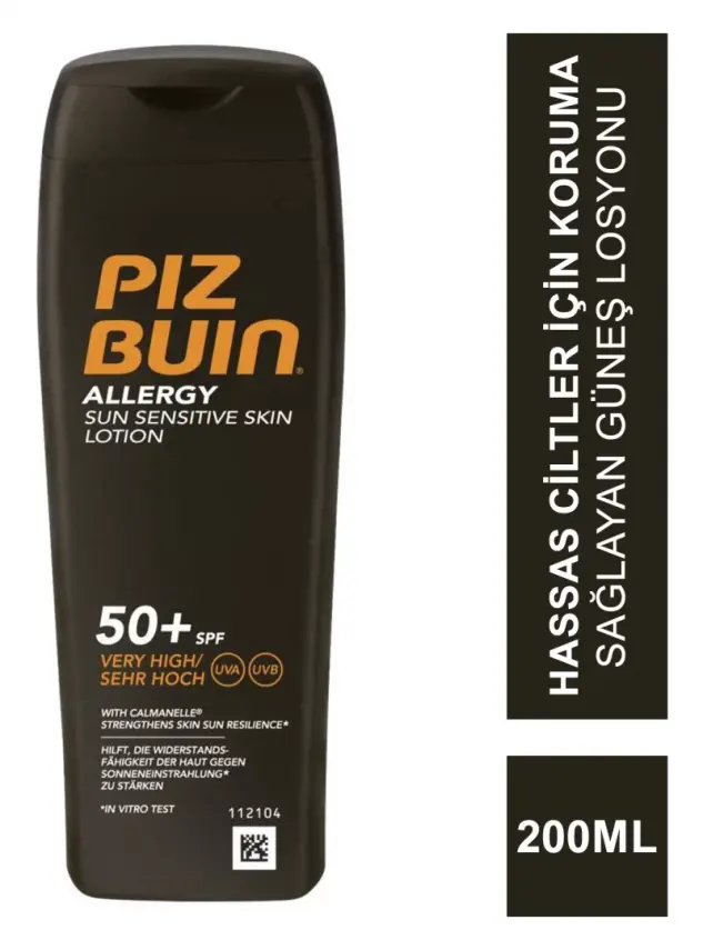 Piz Buin Alerji Hassas Ciltler için Güneş Losyonu SPF 50+ 200 ml - 1