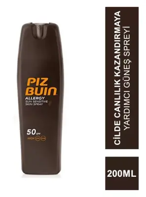 Piz Buin Alerji Hassas Ciltler için Güneş Spreyi SPF 50+ 200 ml - 1
