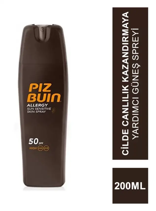 Piz Buin Alerji Hassas Ciltler için Güneş Spreyi SPF 50+ 200 ml - 1