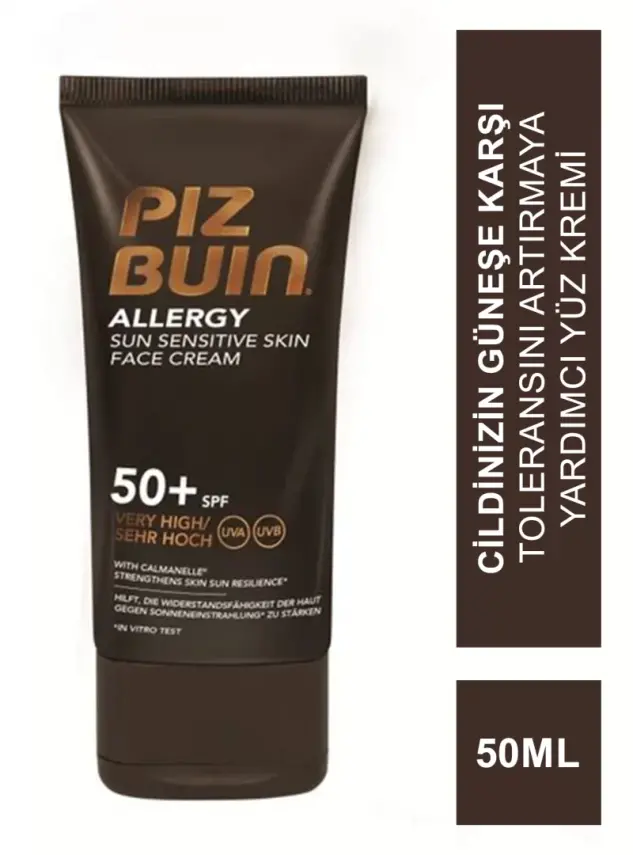 Piz Buin Alerji Hassas Ciltler için Yüz Kremi SPF 50+ 50 ml - 1