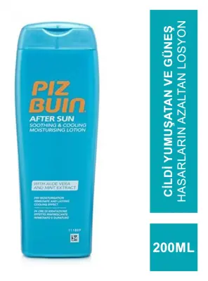 Piz Buin Güneş Sonrası Yatıştırıcı ve Serinletici Nemlendirici Losyon 200 ml - 1