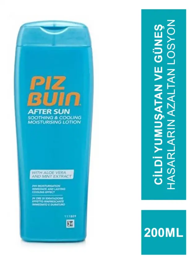 Piz Buin Güneş Sonrası Yatıştırıcı ve Serinletici Nemlendirici Losyon 200 ml - 1