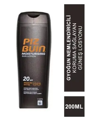 Piz Buin Moisturising Nemlendirici Güneş Losyonu SPF 20 200 ml - 1