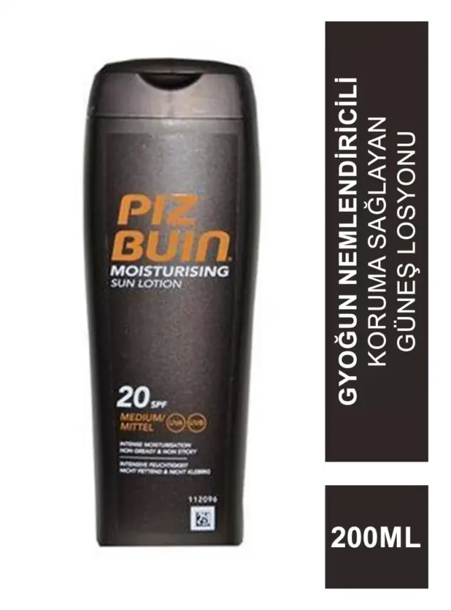 Piz Buin Moisturising Nemlendirici Güneş Losyonu SPF 20 200 ml - 1