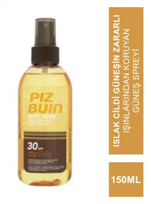 Piz Buin Transparan Islak Cilde Uygulanabilen Güneş Spreyi SPF 30 150 ml - 1