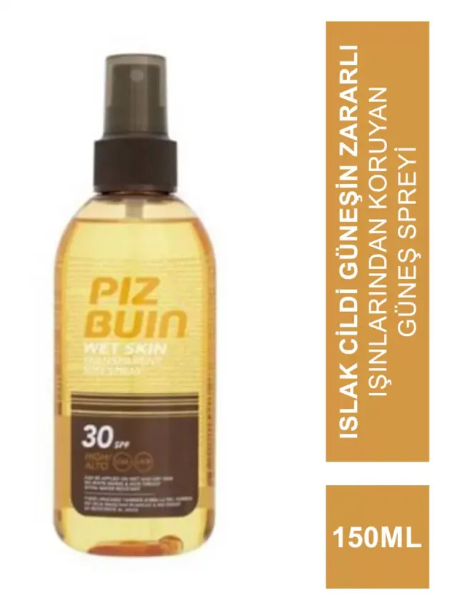Piz Buin Transparan Islak Cilde Uygulanabilen Güneş Spreyi SPF 30 150 ml - 1