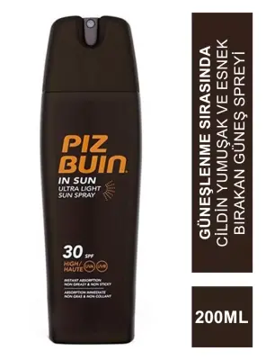 Piz Buin Ultra Hafif Güneş Spreyi SPF 30 200 ml - 1