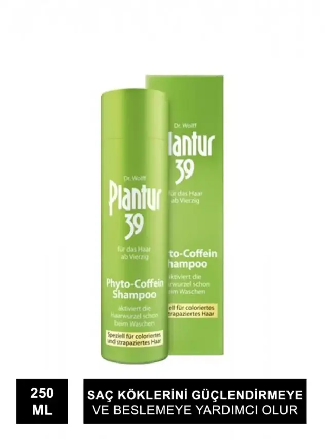 Plantur 39 Şampuan Boyalı ve Stres Altındaki Saçlar İçin Caffeine Shampoo 250 ml - 1
