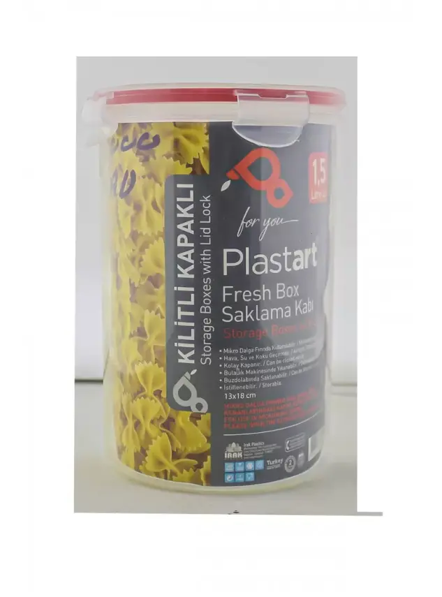 Plastart Kilitli Kapaklı Saklama Kabı 1,5 lt - 1