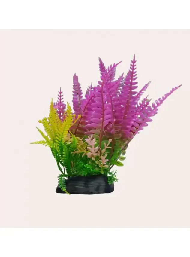 Plastik Akvaryum Bitkisi Geniş 20cm - 1