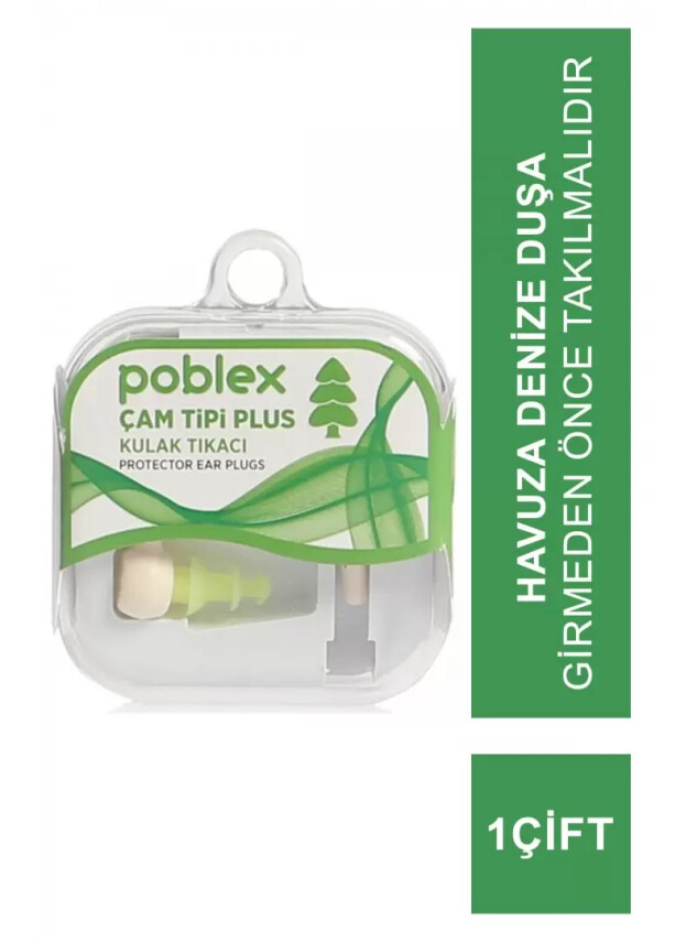 Poblex Çam Tipi Plus Kulak Tıkacı 1 Çift - Beden:S - Kutulu - Poblex