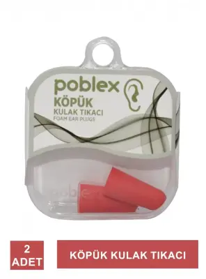 Poblex Köpük Kulak Tıkacı 1 Çift -2 Adet- Kutulu - 3