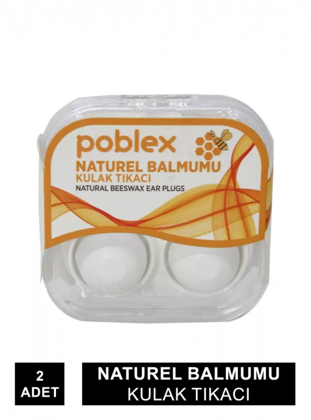 Poblex Natural Balmumu Kulak Tıkacı 2'li - Poblex