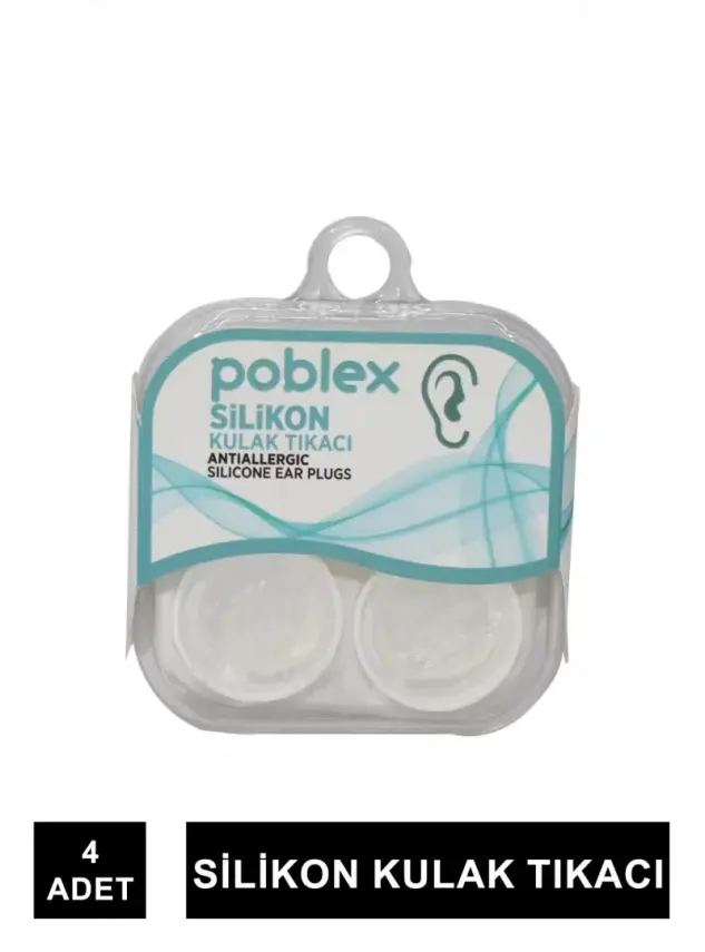Poblex Silikon Kulak Tıkacı 4'lü - 1