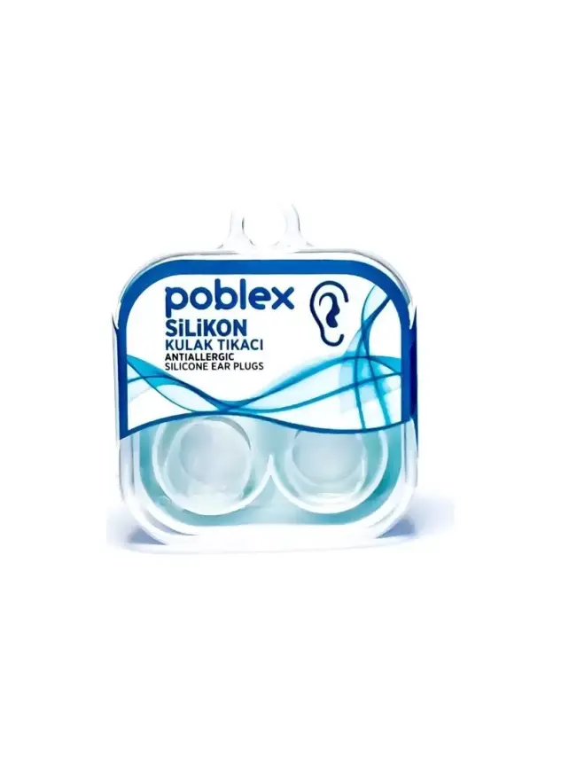 Poblex Silikon Kulak Tıkacı - Kulak Koruyucu Tıpası Saf Silikon 2'li - 2