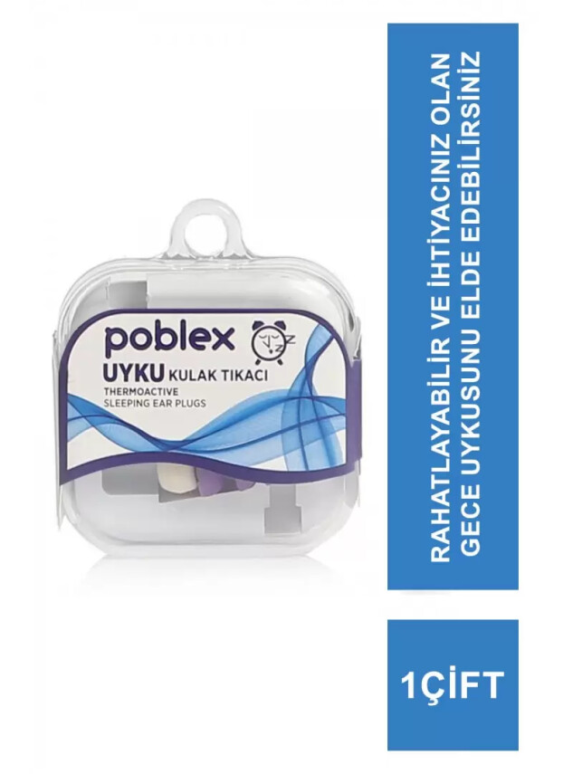 Poblex Uyku Kulak Tıkacı Thermoactive 1 Çift - Beden:L - Kutulu - Poblex