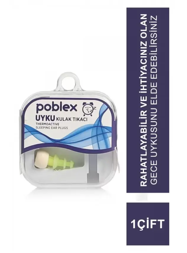 Poblex Uyku Kulak Tıkacı Thermoactive 1 Çift - Beden:S - Kutulu - 1