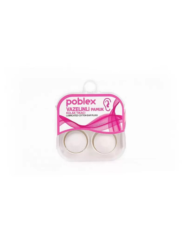 Poblex Vazelinli Pamuk Kulak Tıkacı - 4'lü - Poblex