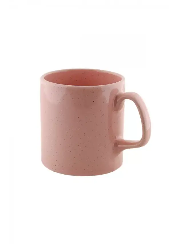 Porselen Pembe Kupa Bardak - 1