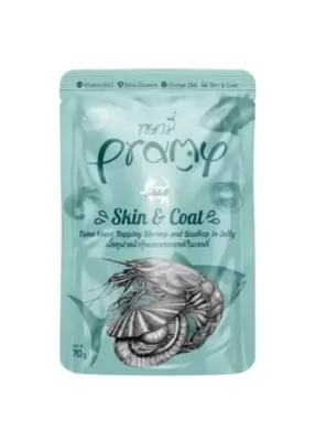 Pramy Jöle İçinde Karidesli, Deniz Taraklı Ve Ton Balıklı Yetişkin Kedi Maması 70G - DİĞER
