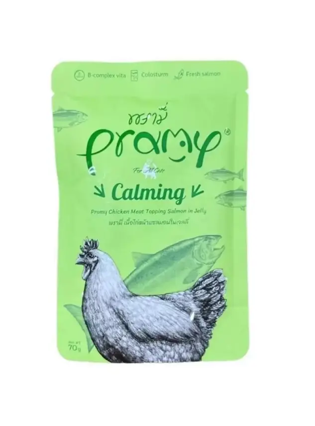 Pramy Jöle İçinde Somonlu Ve Tavuklu Yetişkin Kedi Maması 70G - 1