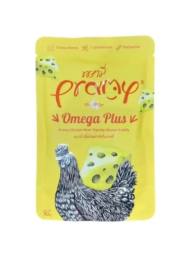Pramy Jöle İçinde Tavuklu Ve Peynirli Yetişkin Kedi Maması 70G - 1