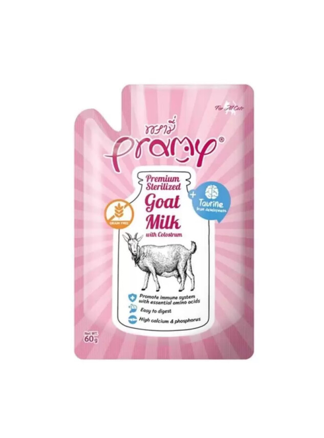 Pramy Yavru Kediler İçin Kolostrum Ve Taurinli Sterilize Keçi Sütü 60G - DİĞER