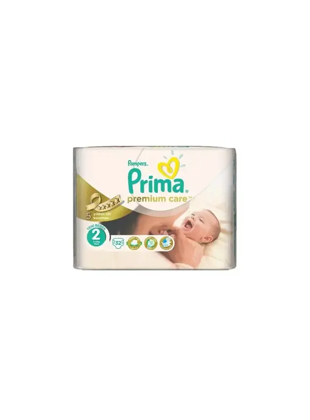 Prima Bebek Bezi Premium Care 2 Beden Mini Tekli Paket 32'li - 1
