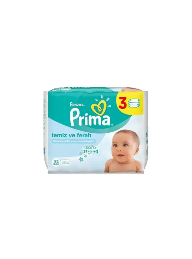 Prima Pampers Baby Fresh Islak Mendil 3`lü Paket -192 Yaprak- - 1
