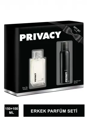 Privacy Erkek Parfüm Seti EDT Parfüm 100ml + Deodorant 150ml - 1