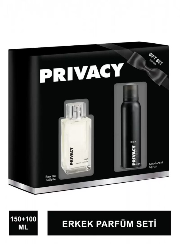 Privacy Erkek Parfüm Seti EDT Parfüm 100ml + Deodorant 150ml - Privacy