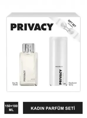 Privacy Kadın Parfüm Seti EDT Parfüm 100ml + Deodorant 150ml - 1