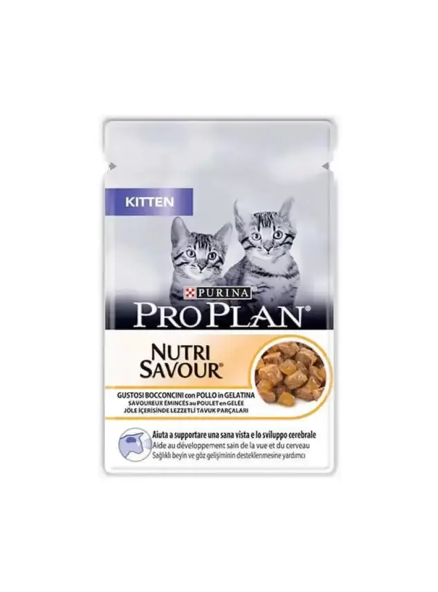 Pro Plan Nutri Savour Tavuklu Yavru Kedi Yaş Maması 85 Gr - 1
