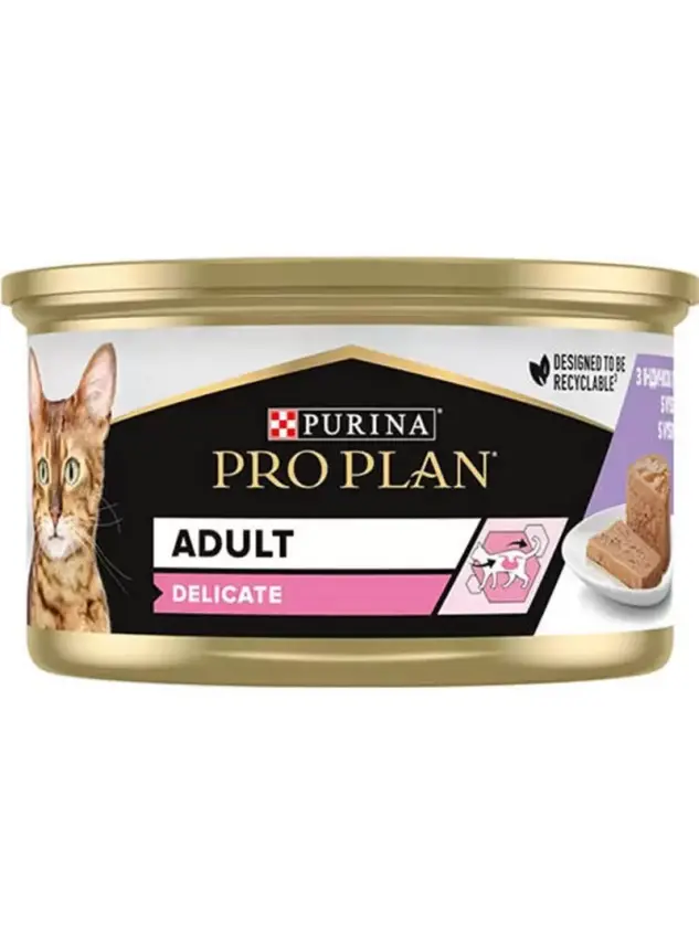 Pro Plan Yetişkin Kedi Delicate Hindili Konserve 85 Gr - 1