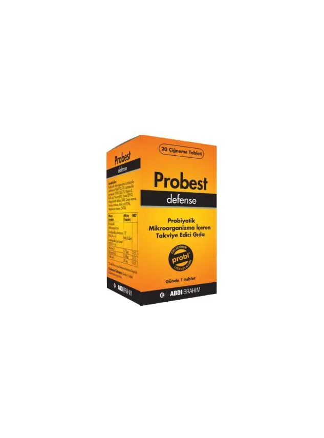 Probest Defence Probiyotik Mikroorganizma İçeren Takviye Edici Gıda 20 Tablet - 2