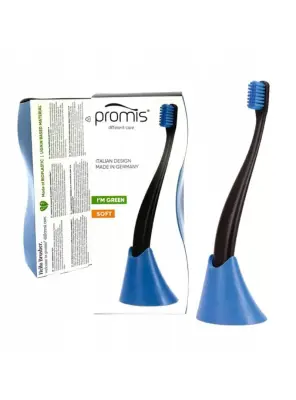 Promis Biplastic Single Diş Fırçası 6750 - Soft - Blue - Tutucu Hediyeli - Curaprox
