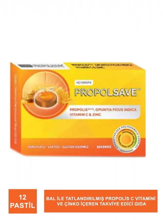 PropolSave İmuguard Propolis , C Vitamini ve Çinko Pastil 12 Adet - 2
