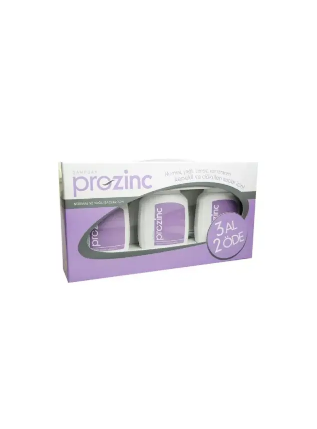 Prozinc Normal, Yağlı, Cansız, Zor Taranan, Kepekli ve Dökülen Saçlar İçin Şampuan 3AL 2 ÖDE - 1