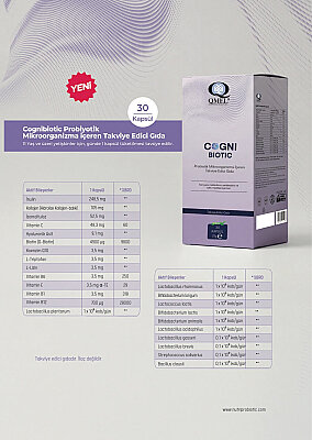 QMEL Cogni Biotic Probiyotik 30 Kapsül - 3