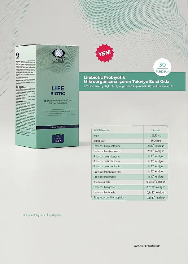 QMEL Life Biotic Probiyotik 30 Kapsül - 2