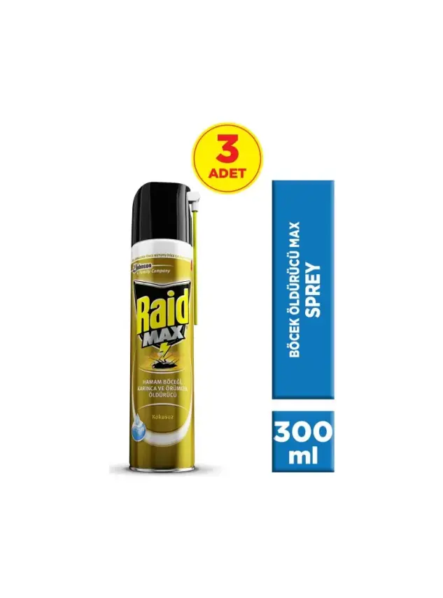 Raid Böceksavar Max 300 ml x 3 Adet - 1