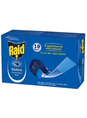 Raid Elektro Makine + 10 Adet Mat Tablet - Raid