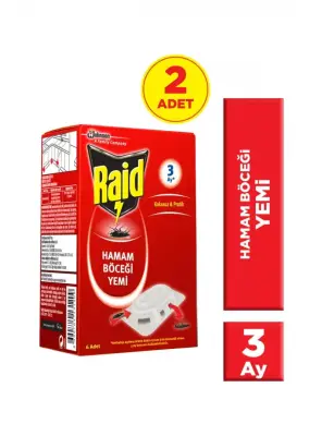 Raid Hamam Böceği Yemi 6'lı 2 Adet - Raid