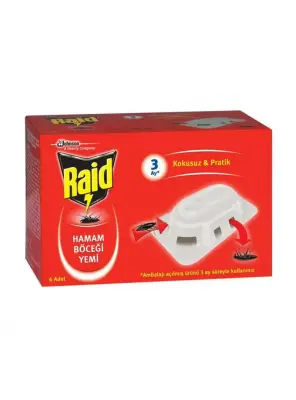 Raid Hamam Böceği Yemi 6'lı - Raid