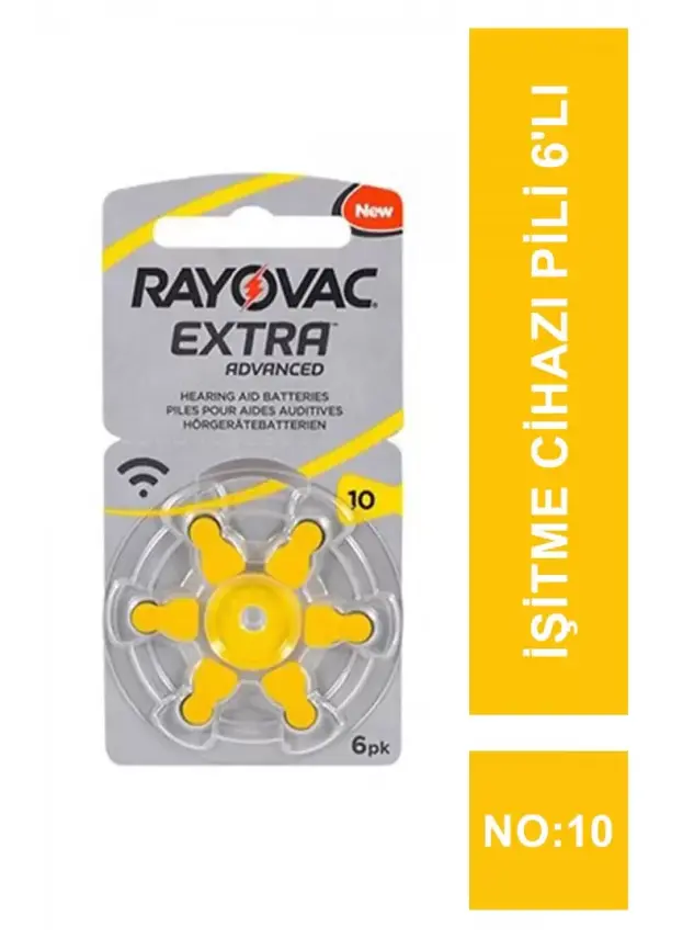 Rayovac Extra İşitme Cihazı Pili 6'lı No: 10 - 2