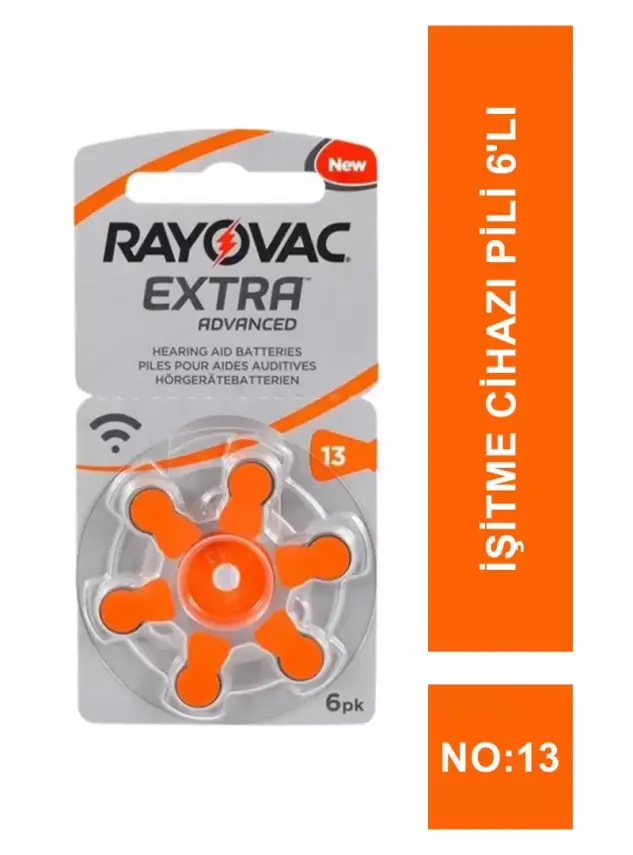 Rayovac Extra İşitme Cihazı Pili 6'lı No: 13 - 2